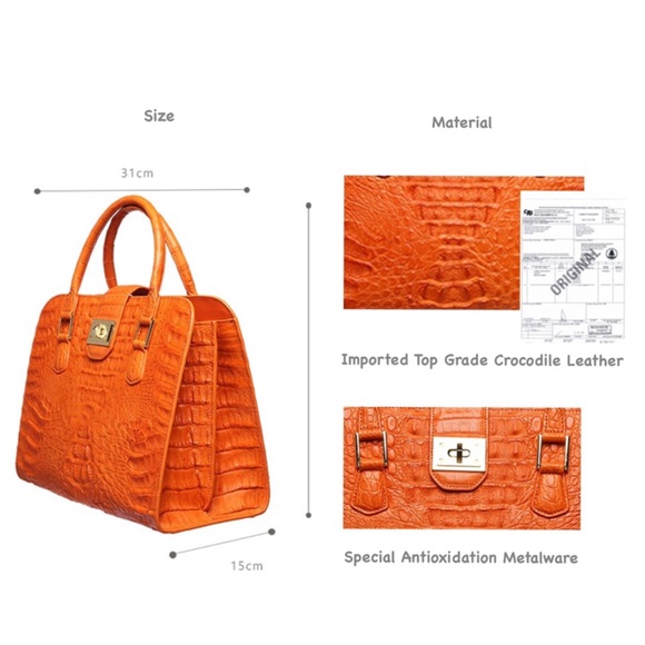 Pre-Order D'MOM Hebilla Limited Crocodile Handbag! - Picture 4 of 8